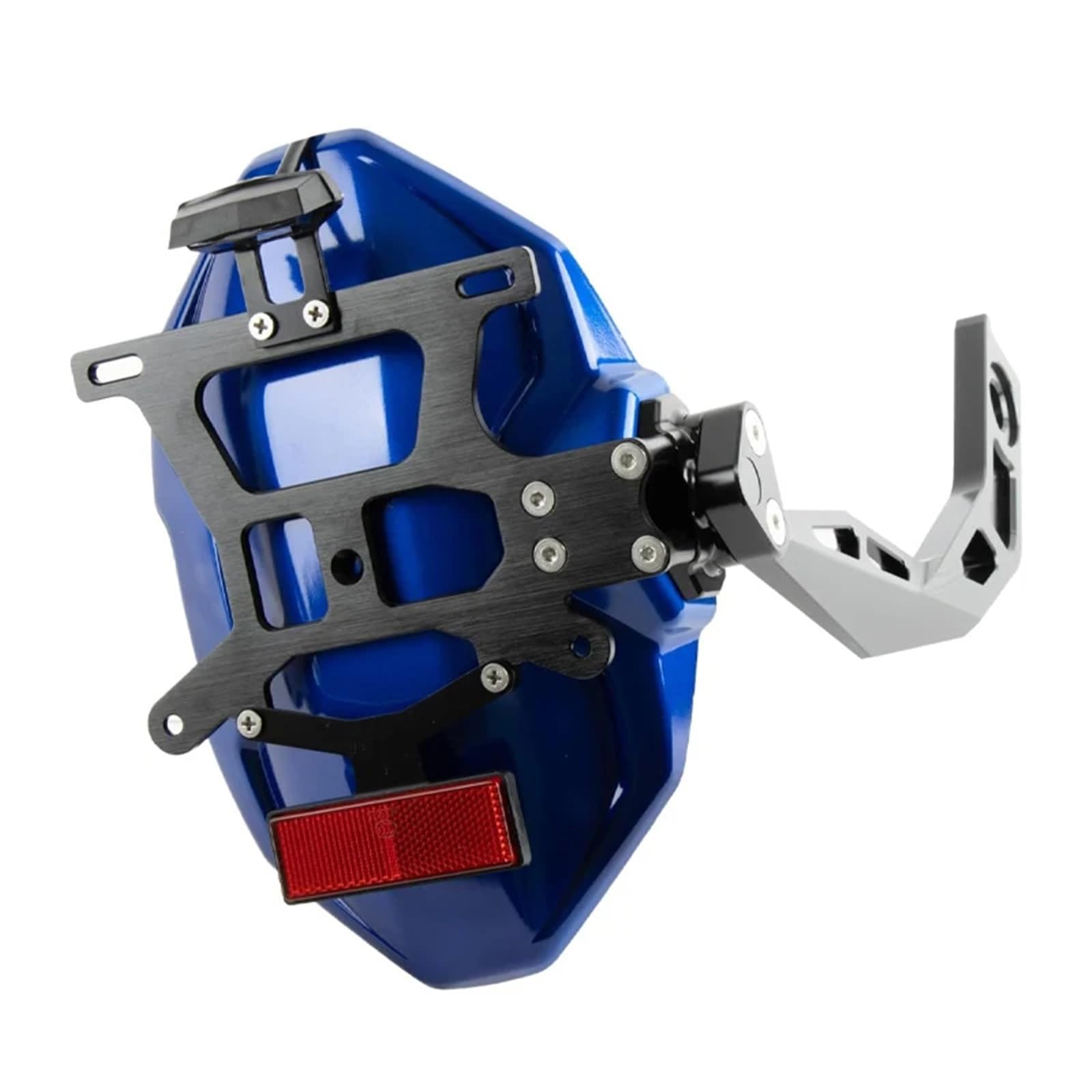 KANGBOZ Kompatibel Mit X-ADV750 2017-2024 Für Forza750 2021-2024 Roller Hinteres Schutzblechrad Für Spritzschutz Kotflügel Kennzeichenrahmen Zubehör Motorrad-kennzeichenhalter(Blue (with Holder)) von KANGBOZ