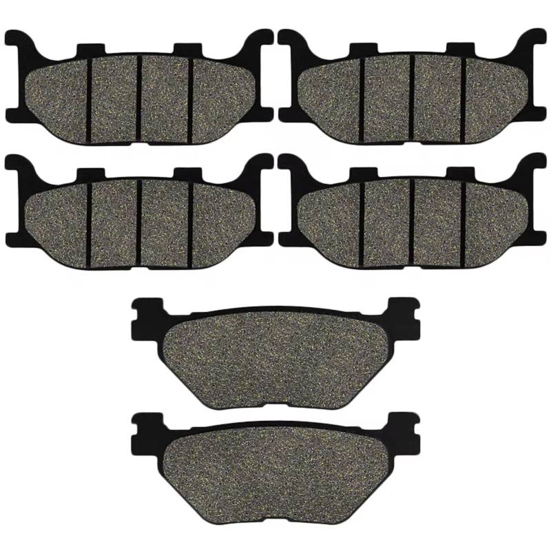 KANGBOZ Kompatibel Mit XVS 1300 A Midnight Star 2007 2008 2009 2010 2011 2012 2013 2014 2015 2016 Hintere Bremsbeläge Für Motorräder Vorne Und Hinten Motorrad Bremsbeläge(Front and Rear) von KANGBOZ
