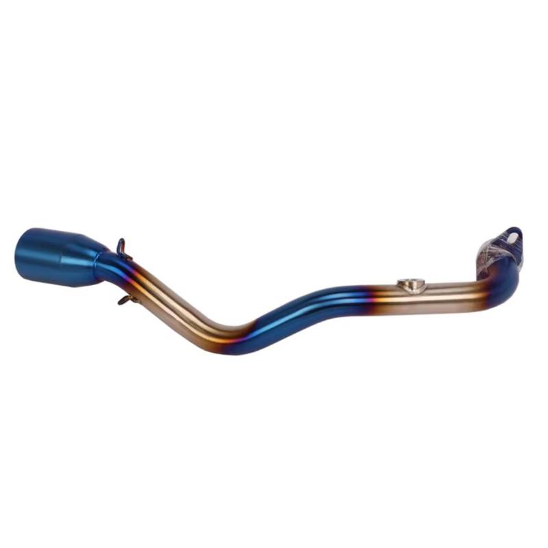 KANGBOZ Kompatibel Mit Yamaha Für Cygnus X 125 2015 2016 2017 2018 2019 Motorradauspuff-Vordergliedrohr Für Escape Moto-Schalldämpfer-Roller-Modify Motorrad Auspuffrohr(Blue) von KANGBOZ