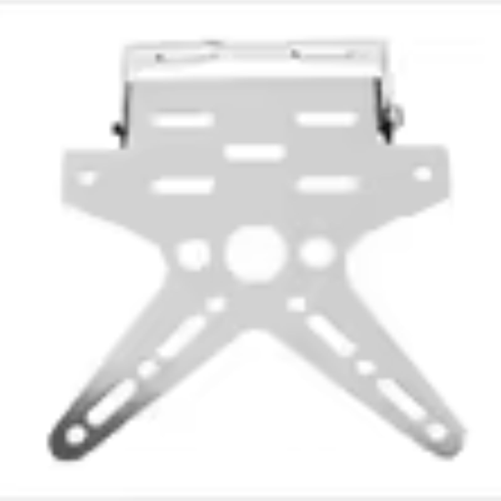 KANGBOZ Universal 1 Stücke Legierung Motorrad Kennzeichen Halter Halterung Aluminium Eingestellt Registrierung Nummer Platte Abdeckung Motorrad-kennzeichenhalter(Silver) von KANGBOZ