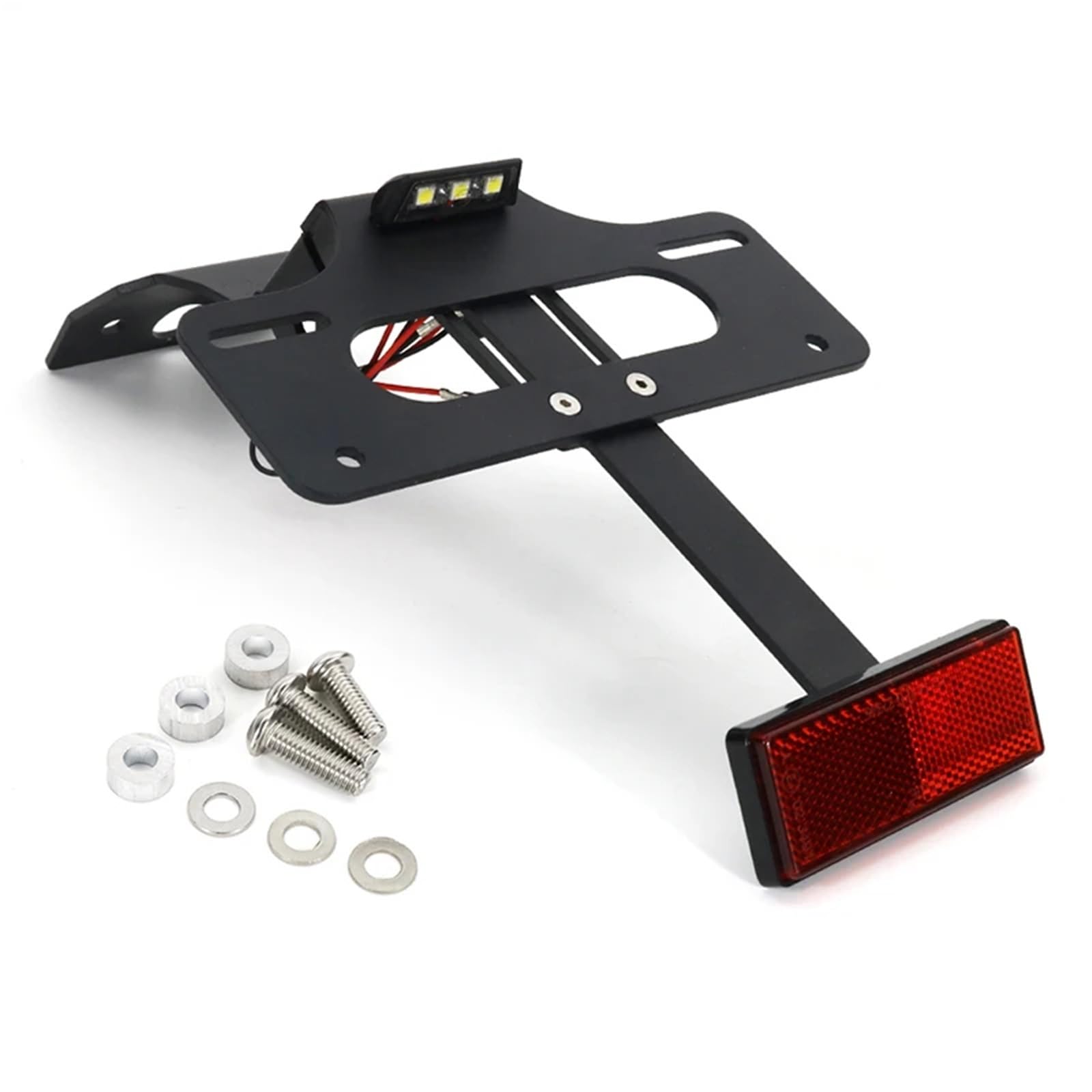 Kompatibel Mit CRF300 Für L Für Rallye Für Rx Für Rl 2021-2024. Kennzeichenhalter Hinten, Heckrahmenhalter, Halterung, Heckkotflügel-Eliminierungssatz motorrad-kennzeichenhalter(With Reflector) von KANGBOZ