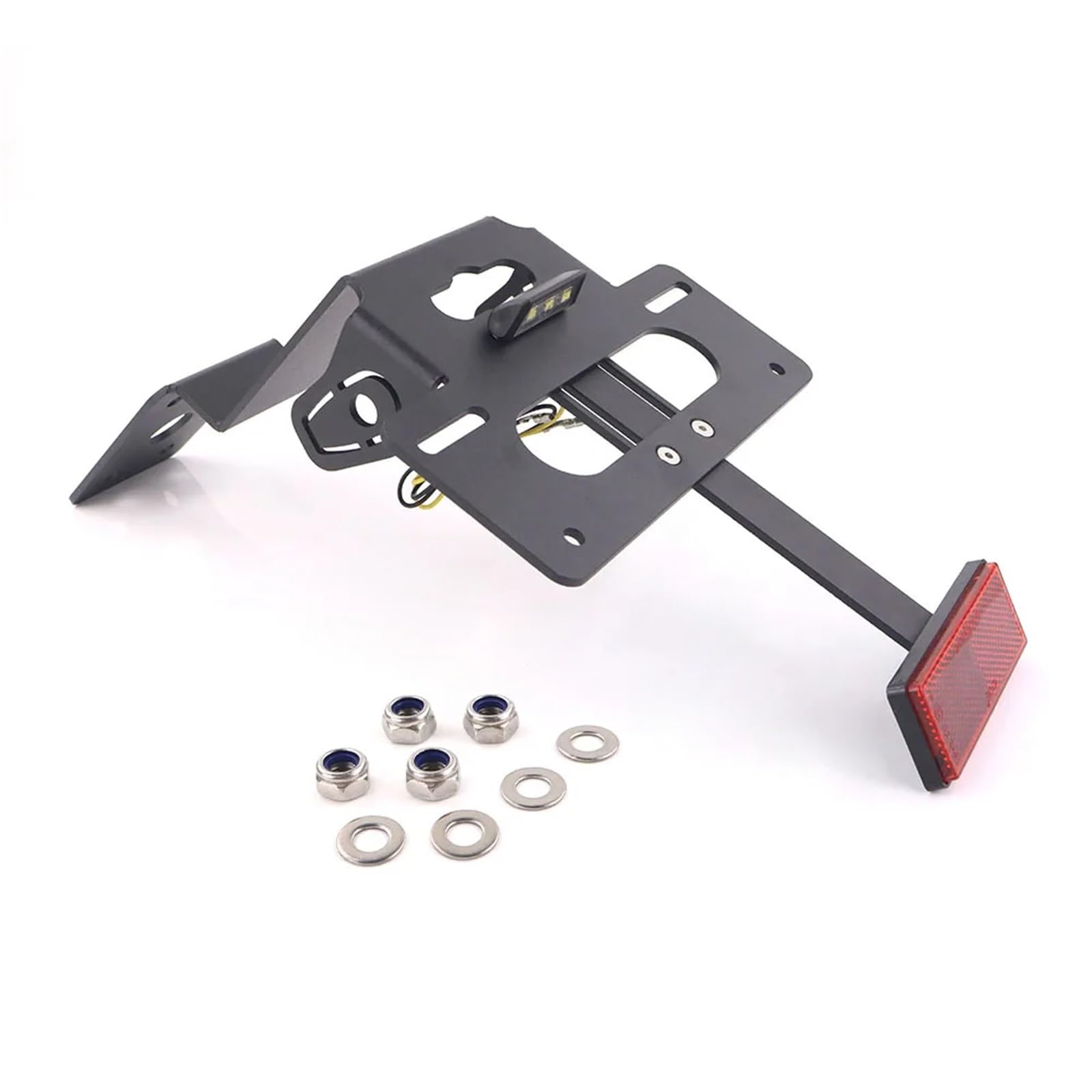 Kompatibel Mit Für 650 2015-2024 Motorrad-Kennzeichenhalterrahmen, Heckklappe, Kotflügel-Eliminierungsset motorrad-kennzeichenhalter(With Reflector) von KANGBOZ