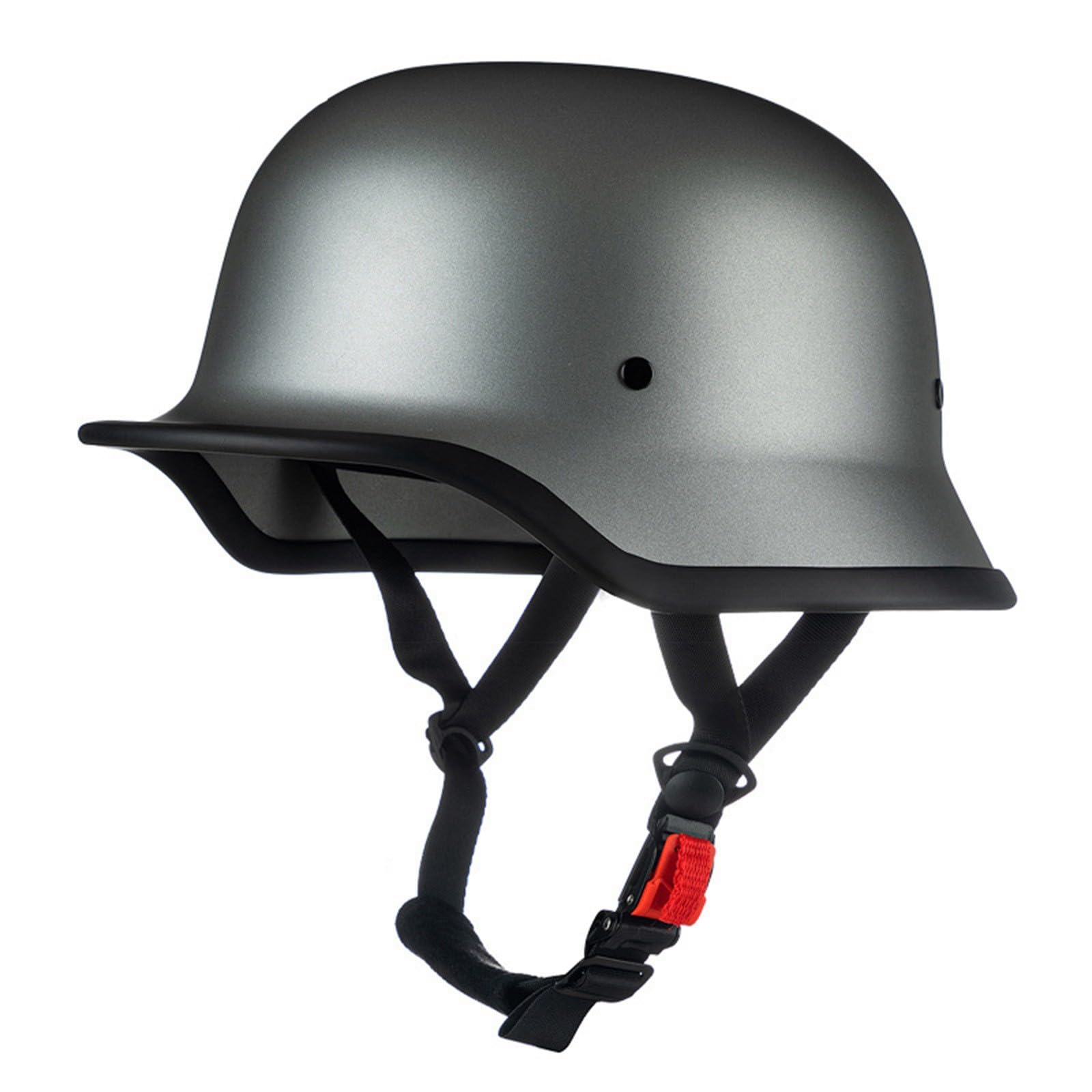 Halbhelme Motorradhelm, Halbschalenhelm Mit Ece Genehmigt, Vintage Deutsche Motorrad Halbhelme, Retro Jethelm, Offnen Helm, Brain-Cap Halbschale, Erwachsene Herren Damen I,XXL=(63-64CM) von KANMUASD