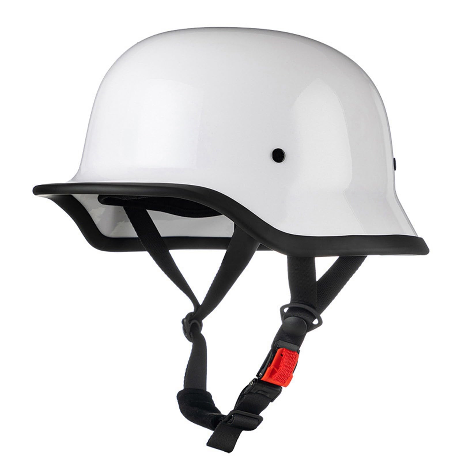 Halbhelme Motorradhelm, Halbschalenhelm Mit Ece Genehmigt, Vintage Deutsche Motorrad Halbhelme, Retro Jethelm, Offnen Helm, Brain-Cap Halbschale, Erwachsene Herren Damen J,XXL=(63-64CM) von KANMUASD