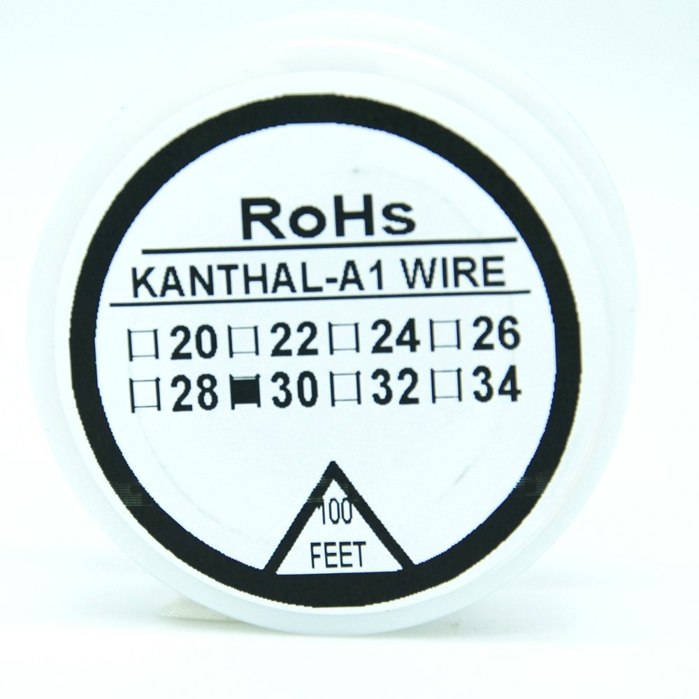 Kanthal A1 Heizdraht Widerstandsdraht, 30 m Spule, Dicke 30G 100ft Kanthal A1 Heizdraht Widerstandsdraht, 30 m Spule, Dicke 30G 100ft von KANTHAL