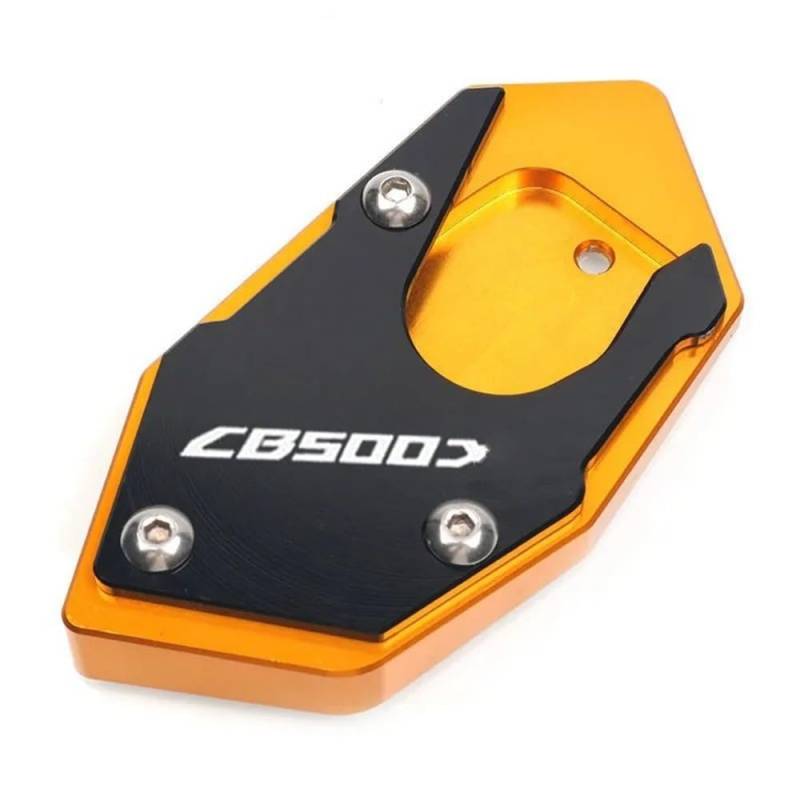 KARDAS Für CB500X CB 500X 2019 2020 2021 2022 2023 Motorrad Kickstand Fuß Seitenständer Verlängerung Pad Stützplatte(Gold1) von KARDAS