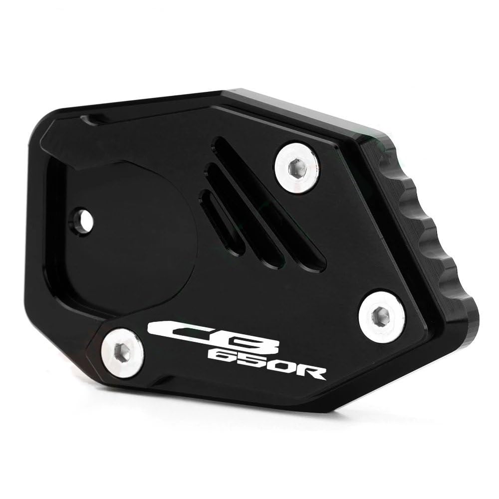 KARDAS Für CB650R CB 650R 2019 2020 2021 2022 Verlängerungspolster Stützplatte Ständer Seitenständer Vergrößern Fußstütze(Black) von KARDAS