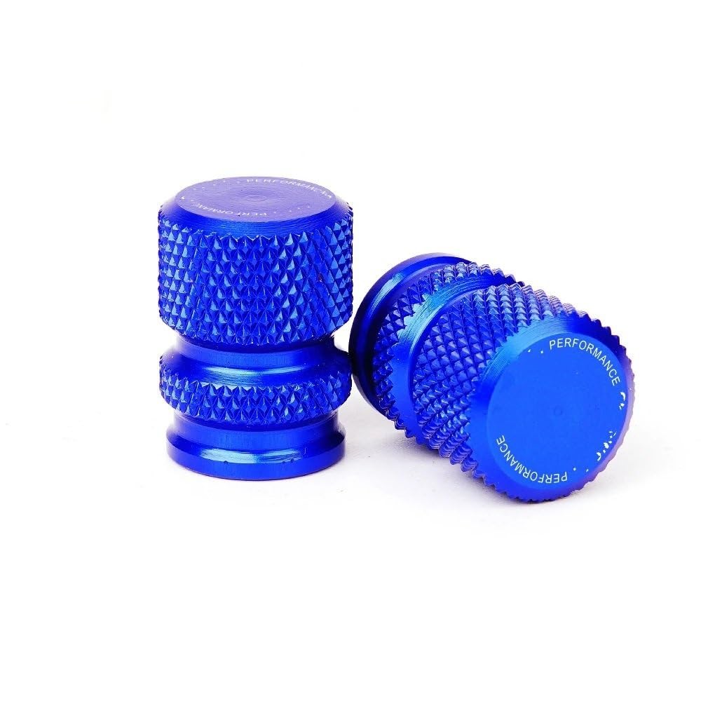 KARDAS Für CBR 1000RR CBR1000RR CBR 1000 RR 2004-2006 2007 Motorradzubehör Ständer Fuß Seitenständer Pad Reifen Ventilkappen(Blue-Valve Caps) von KARDAS