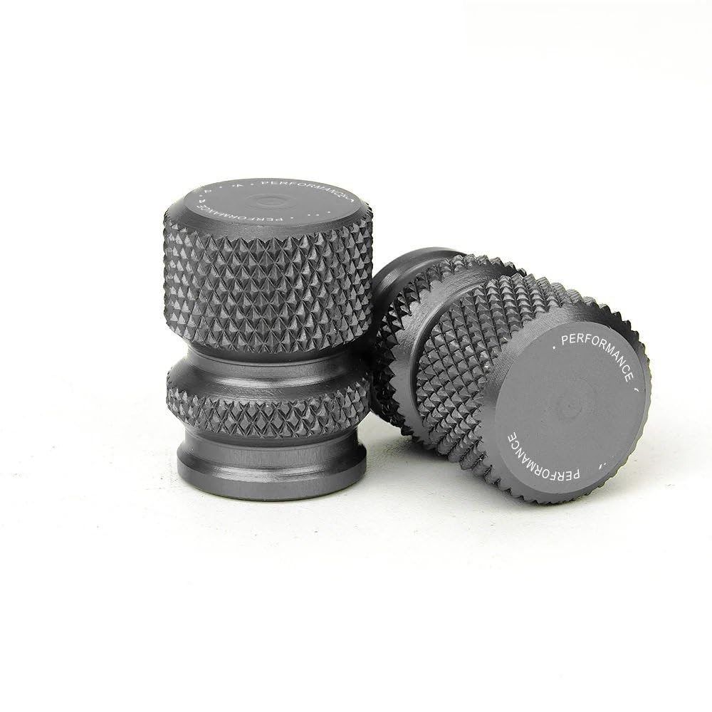 KARDAS Für CBR 1000RR CBR1000RR CBR 1000 RR 2004-2006 2007 Motorradzubehör Ständer Fuß Seitenständer Pad Reifen Ventilkappen(Grey-Valve Caps) von KARDAS