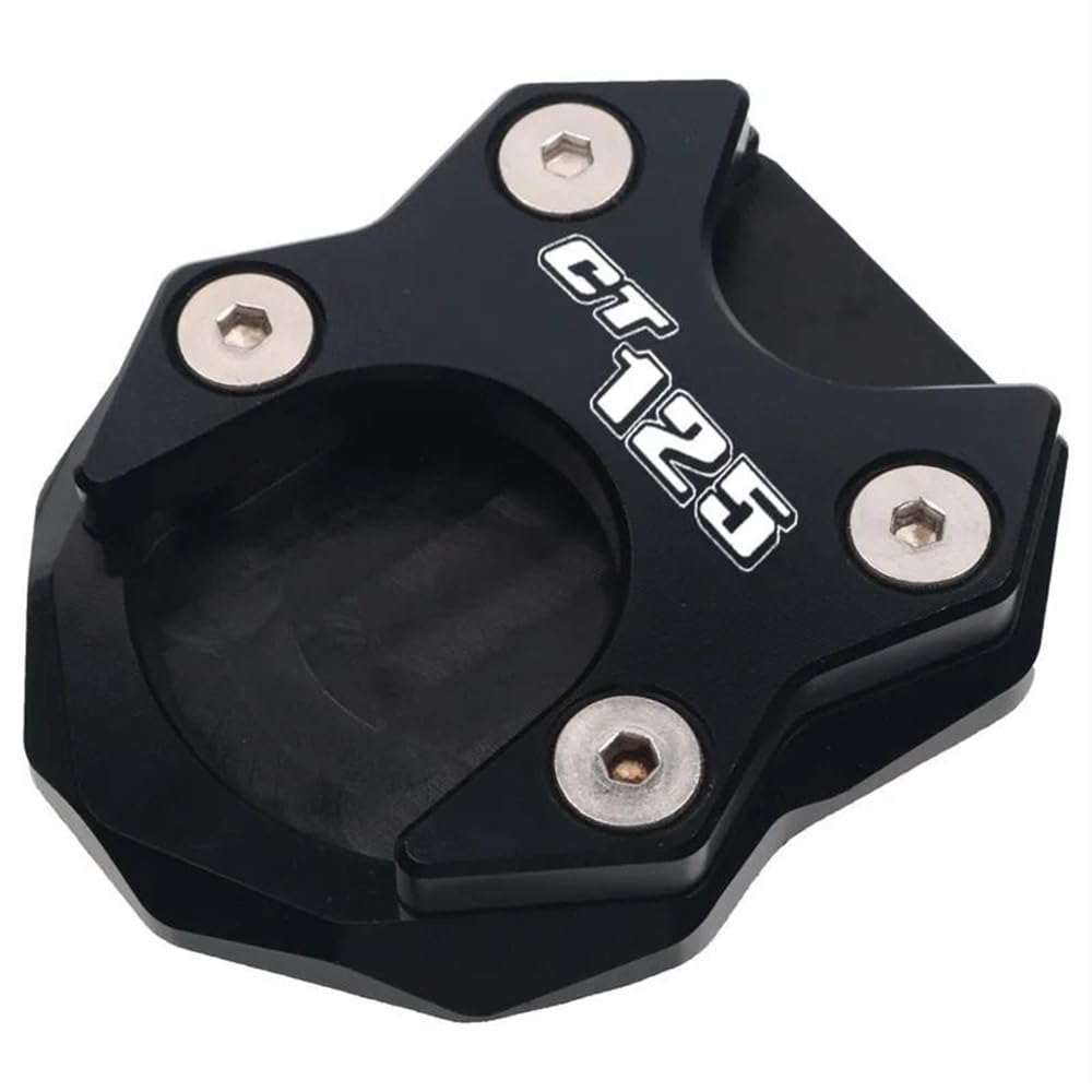 KARDAS Für CT125 CT 125 2020 2021 Motorrad Zubehör CNC Ständer Fuß Seite Stehen Verlängerung Pad Unterstützung Platte Vergrößern(Black) von KARDAS