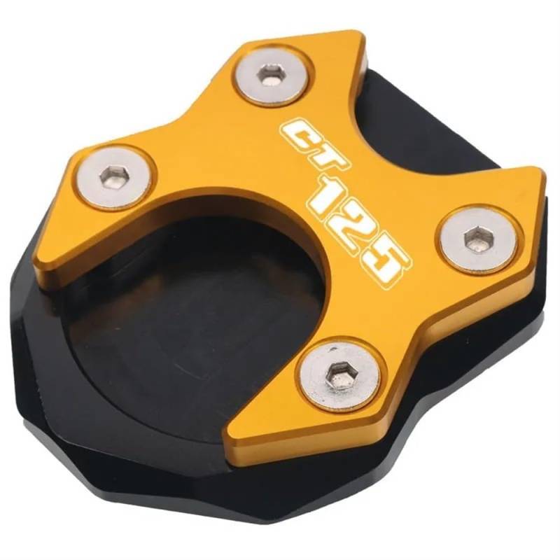 KARDAS Für CT125 CT 125 2020 2021 Motorrad Zubehör CNC Ständer Fuß Seite Stehen Verlängerung Pad Unterstützung Platte Vergrößern(Gold) von KARDAS