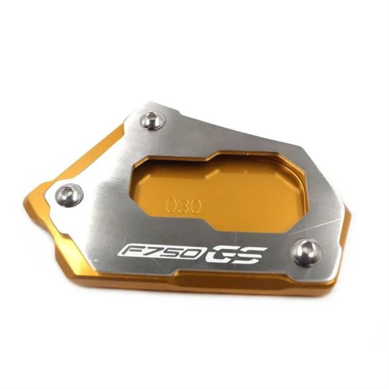 KARDAS Für F850GS F 850 ​​GS F750GS F850 GS F 750 GS 2017-2023 Motorradzubehör Ständer Seitenständer Verlängerung Fußpolsterunterstützung(Gold-F750GS) von KARDAS