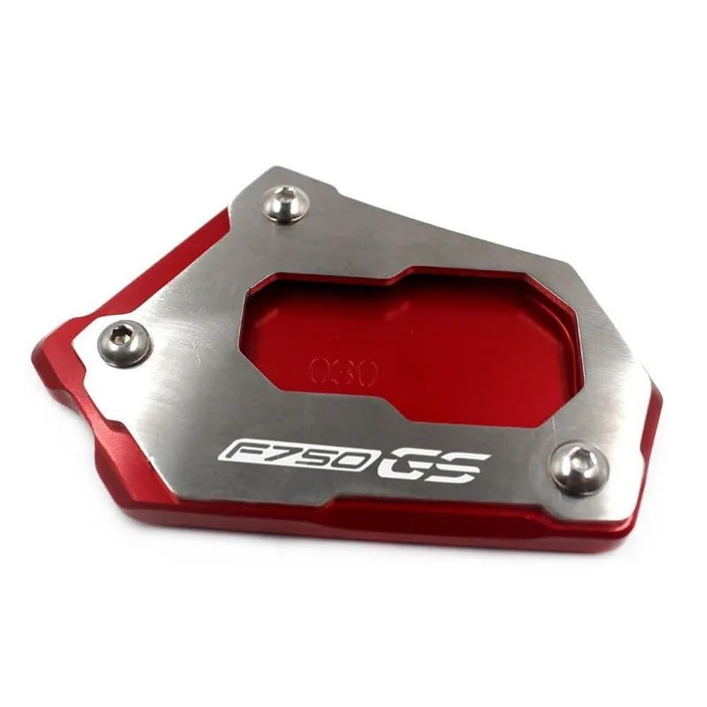 KARDAS Für Motorradzubehör Ständer Seitenständer Verlängerung Fußpolster Unterstützung F850GS F 850 ​​GS F750GS F850 GS F 750 GS 2017-2023(Red-F750GS) von KARDAS