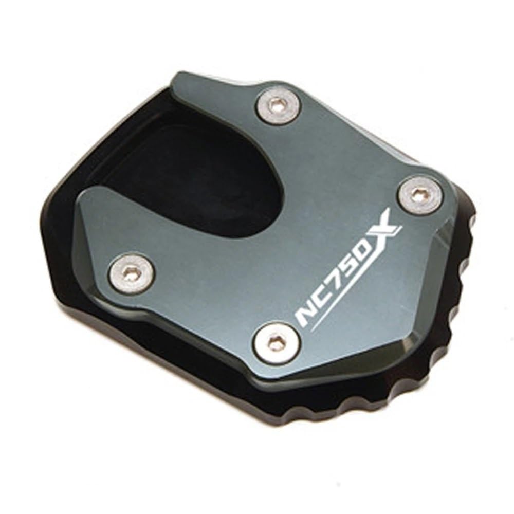 KARDAS Für NC750X 2021 2022 2023 NC 750X NC750 X Motorrad CNC Fuß Seite Stehen Platte Ständer Enlarger Unterstützung Verlängerung Pad(Grey-B) von KARDAS