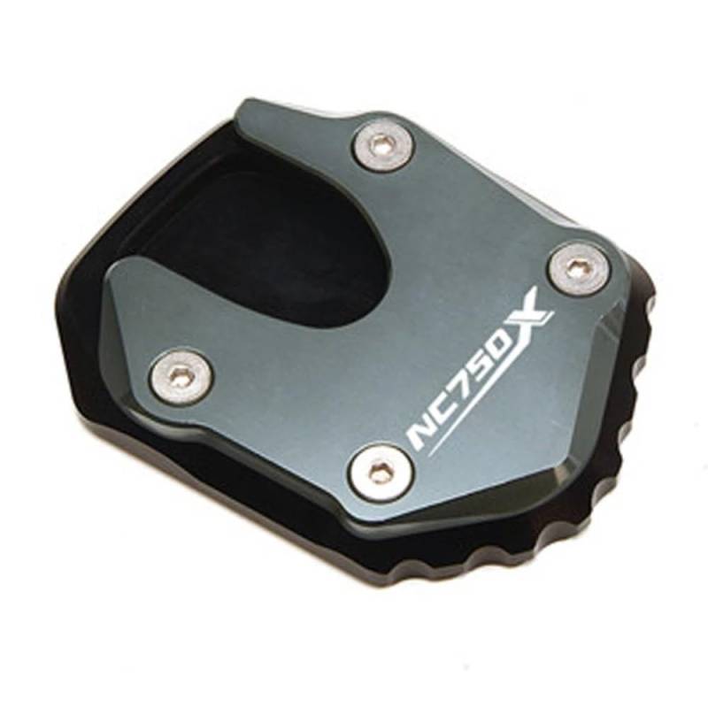 KARDAS Für NC750X 2021 2022 2023 NC 750X NC750 X Motorrad CNC Fuß Seite Stehen Platte Ständer Enlarger Unterstützung Verlängerung Pad(Grey-B) von KARDAS