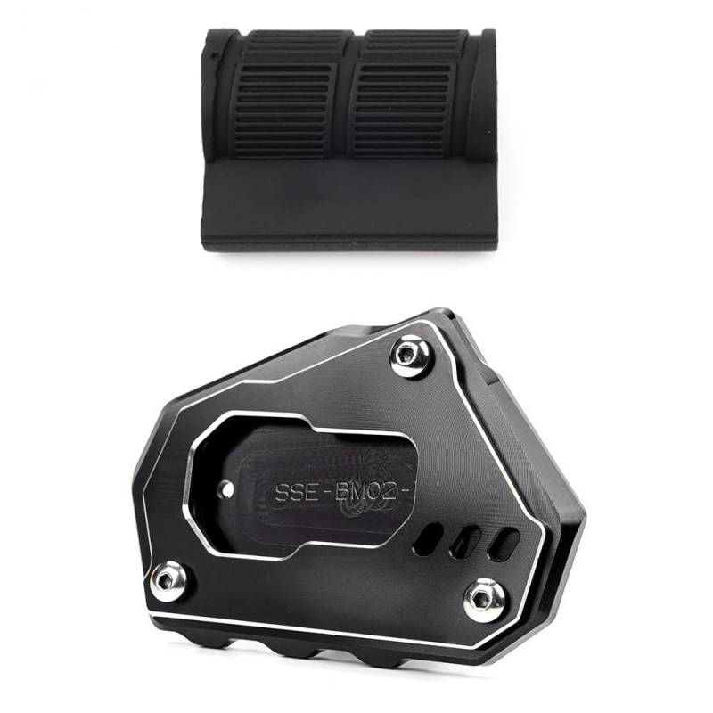 KARDAS Für R 1200 1250 GS LC R1200GS R 1200GS ADV R1250GS Abenteuer HP Motorrad Ständer Seitenständer Verlängerung Pedalabdeckung(1set Black) von KARDAS