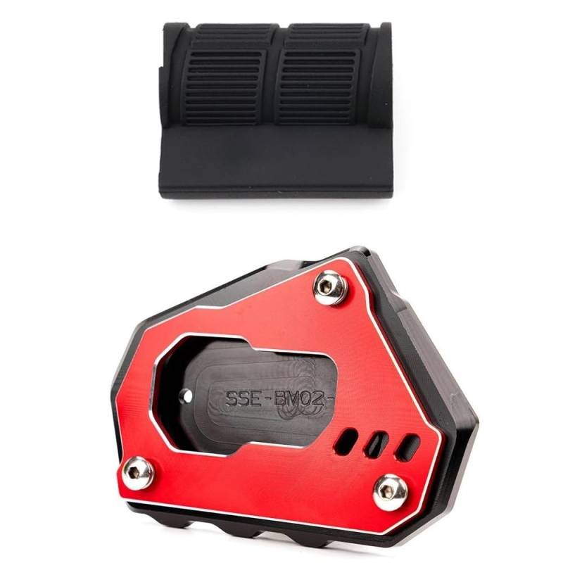 KARDAS Für R 1200 1250 GS LC R1200GS R 1200GS ADV R1250GS Abenteuer HP Motorrad Ständer Seitenständer Verlängerung Pedalabdeckung(1set Red) von KARDAS