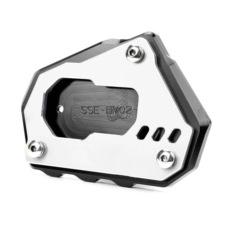 KARDAS Für R 1200 1250 GS LC R1200GS R 1200GS ADV R1250GS Abenteuer HP Motorrad Ständer Seitenständer Verlängerung Pedalabdeckung(Silver) von KARDAS