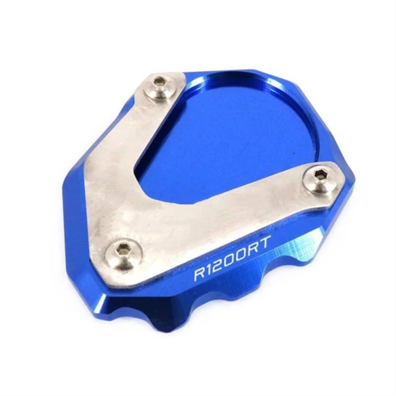 KARDAS Für R1200RT R1200 RT R 1200RT 2004-2013 Motorrad CNC Kickstand Fuß Seitenständer Verlängerungspolster Stützplatte Vergrößern Ständer(Blue) von KARDAS