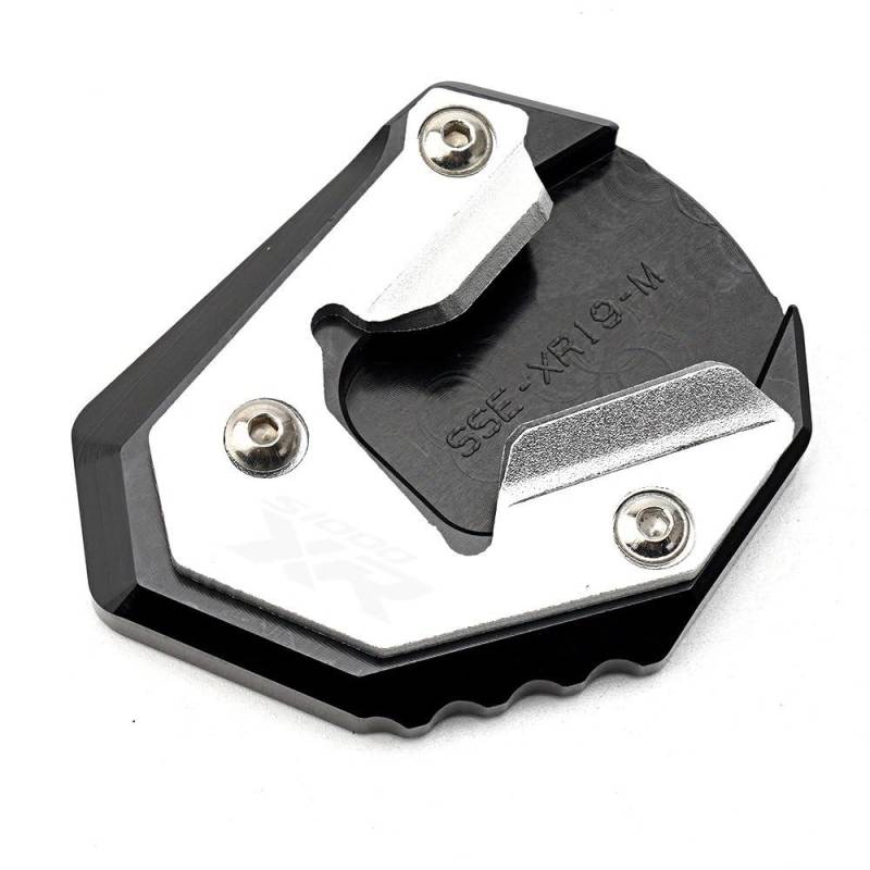 KARDAS Für S1000XR S 1000 XR S 1000XR 2017-2023 Motorradzubehör Ständer Seitenständerverlängerung Vergrößerungspad Reifenventilkappen(Silver(2017-2019)) von KARDAS