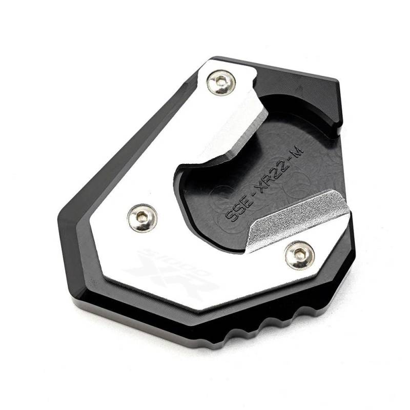 KARDAS Für S1000XR S 1000 XR S 1000XR 2017-2023 Motorradzubehör Ständer Seitenständerverlängerung Vergrößerungspad Reifenventilkappen(Silver(2020-2022)) von KARDAS