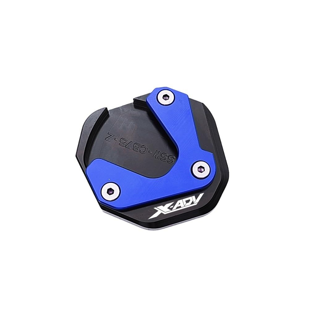 KARDAS Für X ADV XADV X-ADV 750 XADV750 2017-2022 2023 2024 CNC Motorrad Kickstand Seite Stehen Verlängerung Pad Vergrößerungs Platte(2017-2020 Blue) von KARDAS