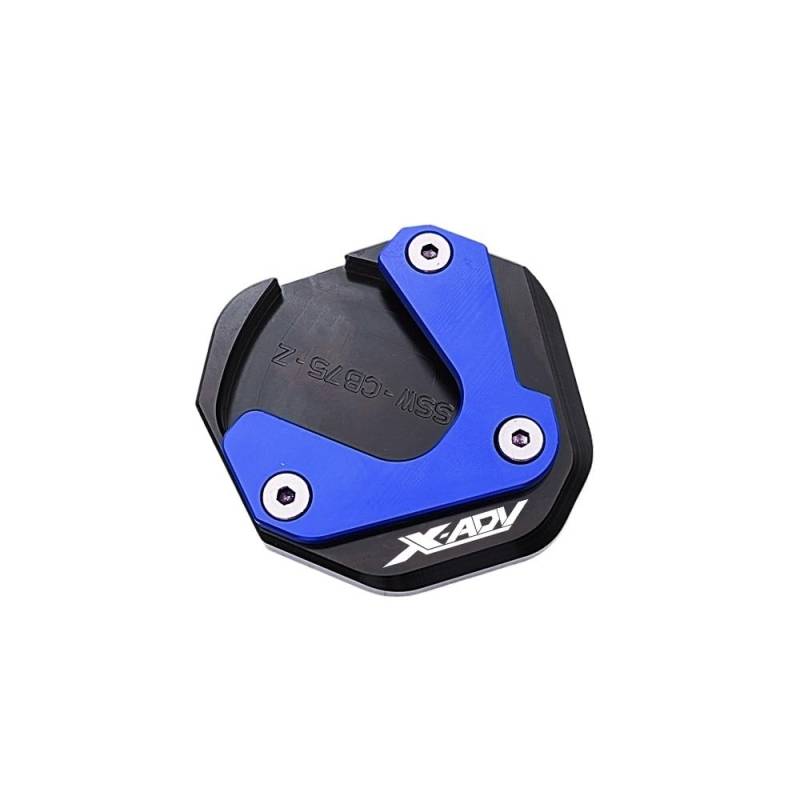 KARDAS Für X ADV XADV X-ADV 750 XADV750 2017-2022 2023 2024 CNC Motorrad Kickstand Seite Stehen Verlängerung Pad Vergrößerungs Platte(2017-2020 Blue) von KARDAS
