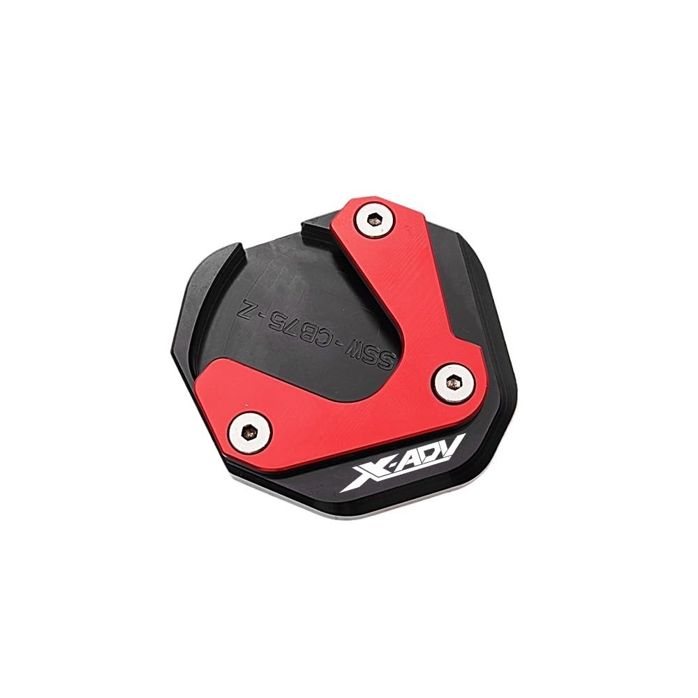 KARDAS Für X ADV XADV X-ADV 750 XADV750 2017-2022 2023 2024 CNC Motorrad Kickstand Seite Stehen Verlängerung Pad Vergrößerungs Platte(2017-2020 Red) von KARDAS