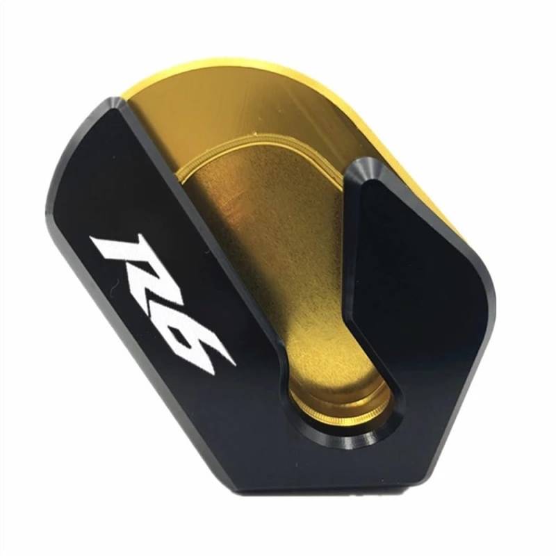 KARDAS Für YZF-R6 YZF R6 R 6 2019-2021 2020 Ständer Motorradzubehör Ständer Seitenständer Ständerverlängerung Vergrößerungspad(R6 Logo) von KARDAS