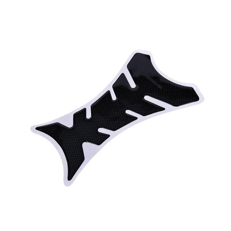 Motorrad Tank Gummi Pads Universal Motorrad Fishbone Carbon Fiber Tank Pad Tankpad Schutz Aufkleber von KARDAS
