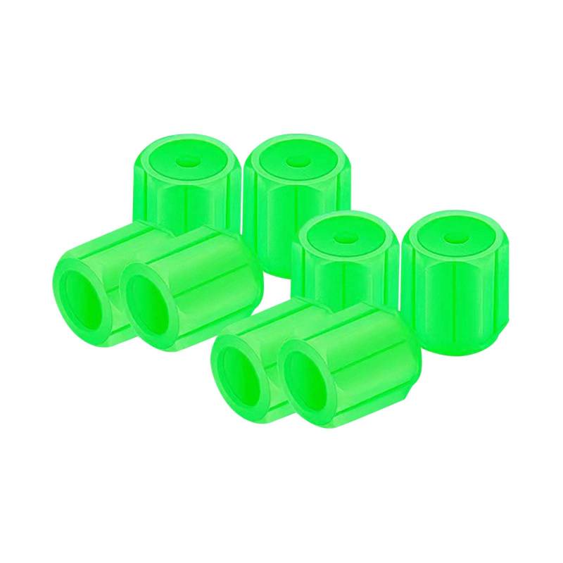 8 Stück Leuchtend Ventilkappen Auto Universelle Fluoreszierende Reifen Ventilkappen PKW Fahrrad Motorrad Ventildeckel (Green, One Size) von KAREN66