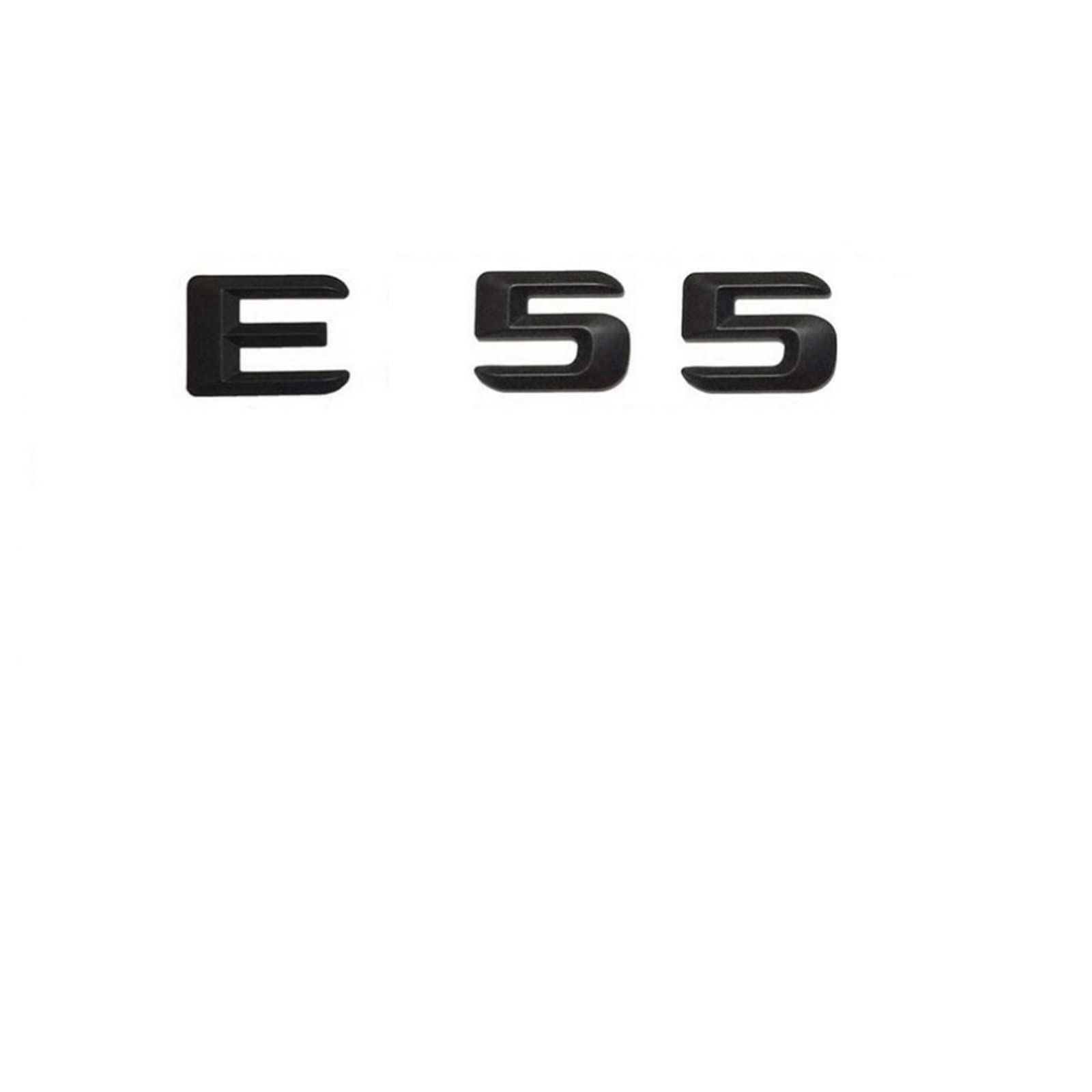 1 Satz mattschwarzer ABS-Kofferraum-Hecknummer Buchstaben Wörter Abzeichen Emblem Aufkleber Aufkleber passend for Mercedes-Benz E55 AMG 1 Satz mattschwarzer ABS-Kofferraum-Hecknummer Buchstaben Wörter Abzeichen Emblem Aufkleber Aufkleber passend for Mercedes-Benz E55 AMG von KARFRI