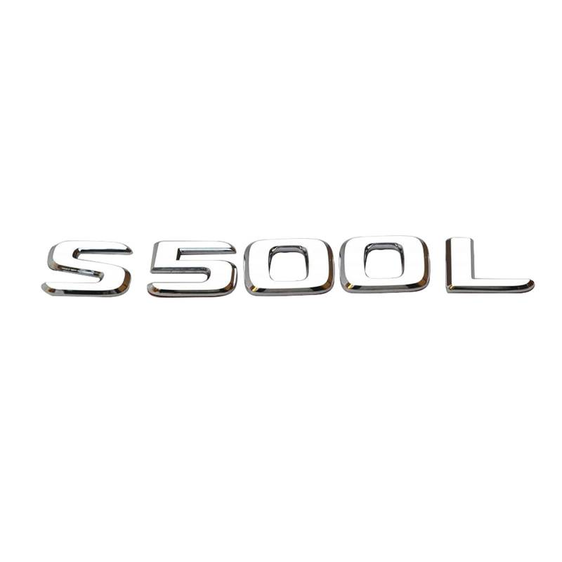 Auto hinteren Kofferraum S320 S400 S450 S500 S600 Verlängerte Standardaufkleber -Anpassung for Mercedes Benzs Klasse Logo -Nummernbuchstaben genannt (Color : S500L) von KARFRI