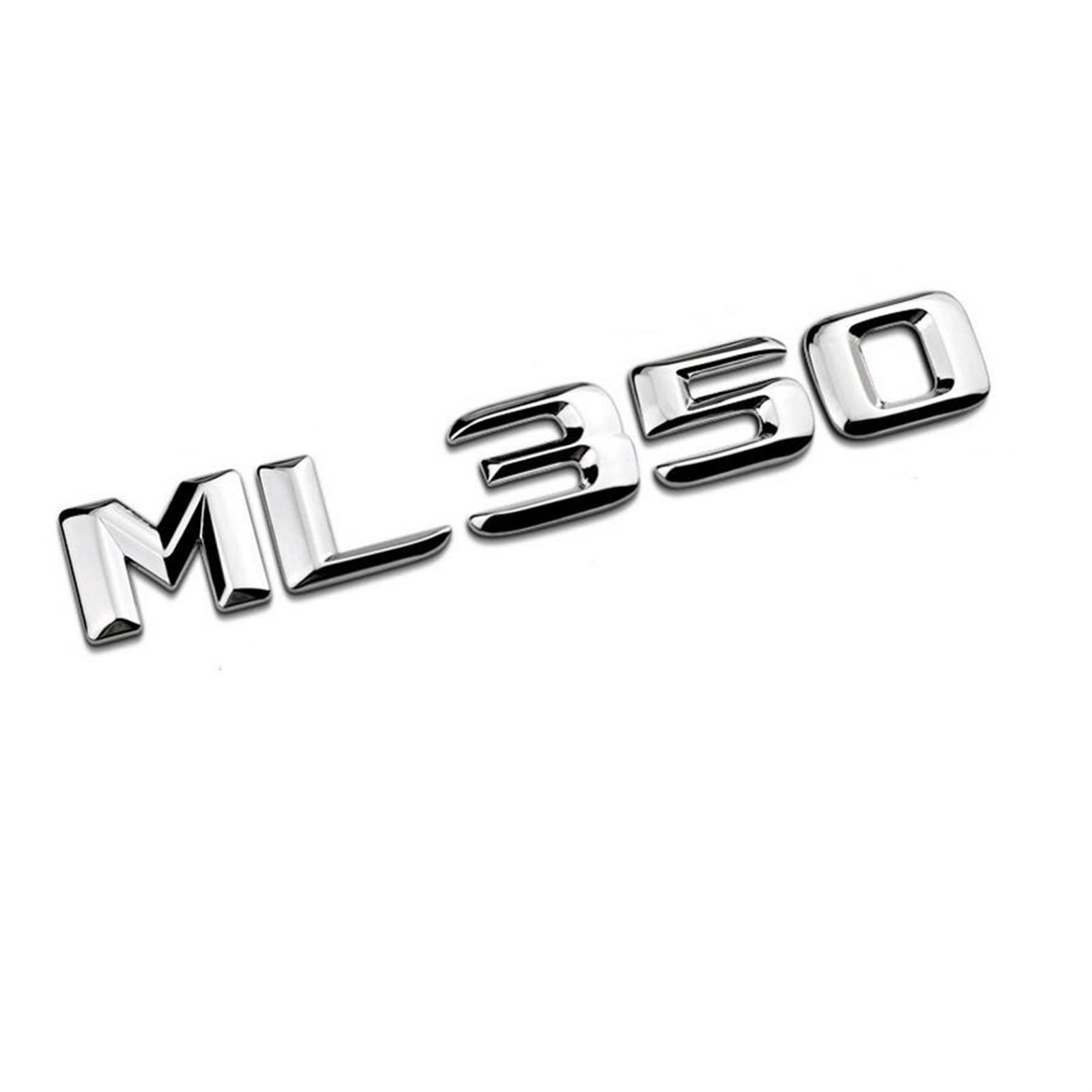 Chrom glänzendes Silber ML 350 "Auto Kofferraum hinten Buchstaben Wort Abzeichen Emblem Brief Aufkleber Aufkleber passend for Mercedes Benz ML Klasse ML350 Chrom glänzendes Silber ML 350 "Auto Kofferraum hinten Buchstaben Wort Abzeichen Emblem Brief Aufkleber Aufkleber passend for Mercedes Benz ML Klasse ML350 von KARFRI