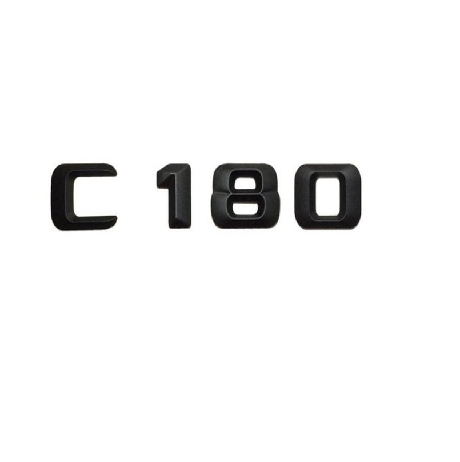 Mattschwarz C 180 "Kofferraum hinten Buchstaben Wörter Nummer Abzeichen Emblem Aufkleber Aufkleber passend for Mercedes Benz C-Klasse C180 Mattschwarz C 180 "Kofferraum hinten Buchstaben Wörter Nummer Abzeichen Emblem Aufkleber Aufkleber passend for Mercedes Benz C-Klasse C180 von KARFRI