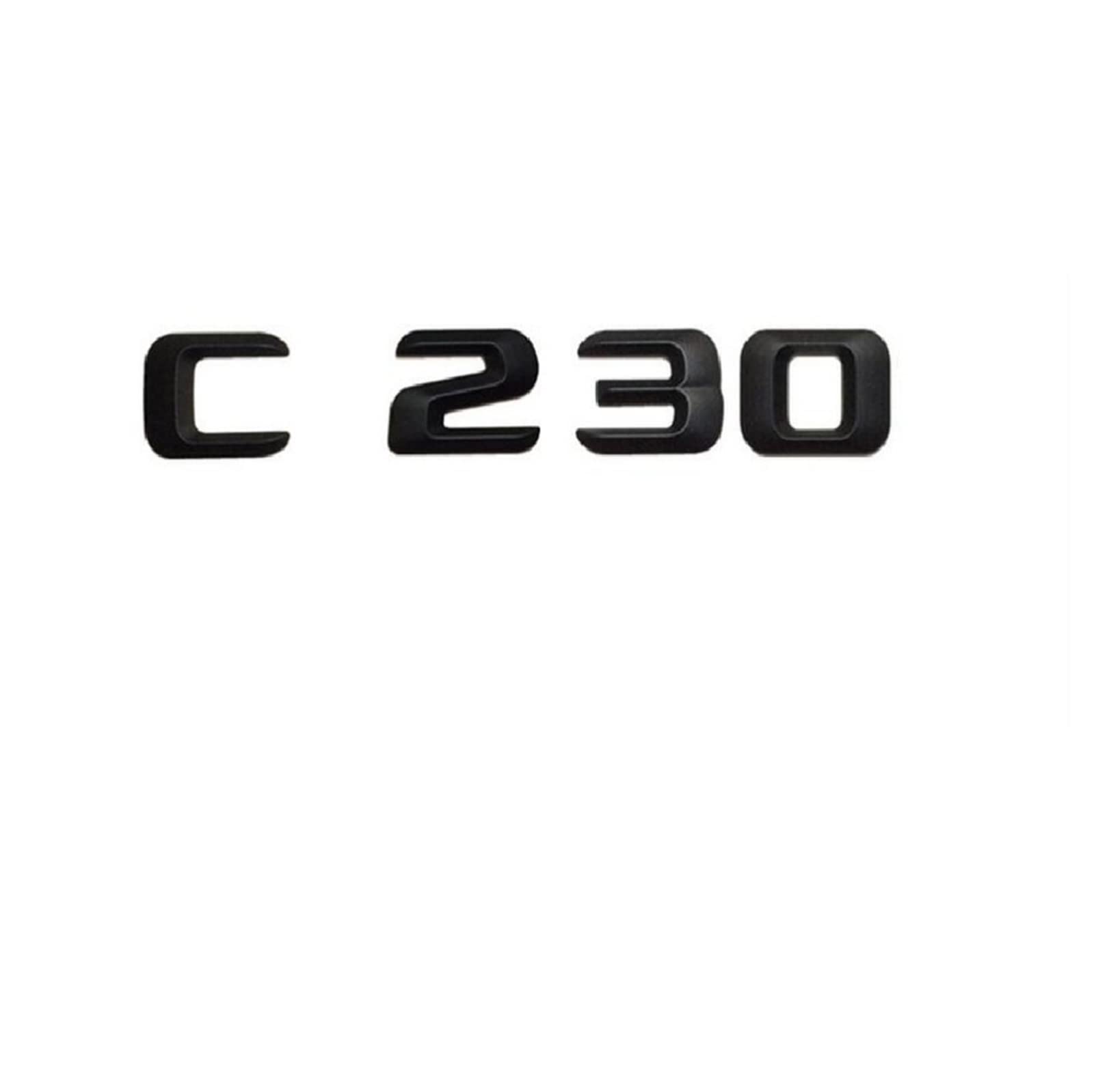 Mattschwarz C 230 "Kofferraum hinten Buchstaben Wörter Nummer Abzeichen Emblem Aufkleber Aufkleber passend for Mercedes Benz C-Klasse C230 Mattschwarz C 230 "Kofferraum hinten Buchstaben Wörter Nummer Abzeichen Emblem Aufkleber Aufkleber passend for Mercedes Benz C-Klasse C230 von KARFRI