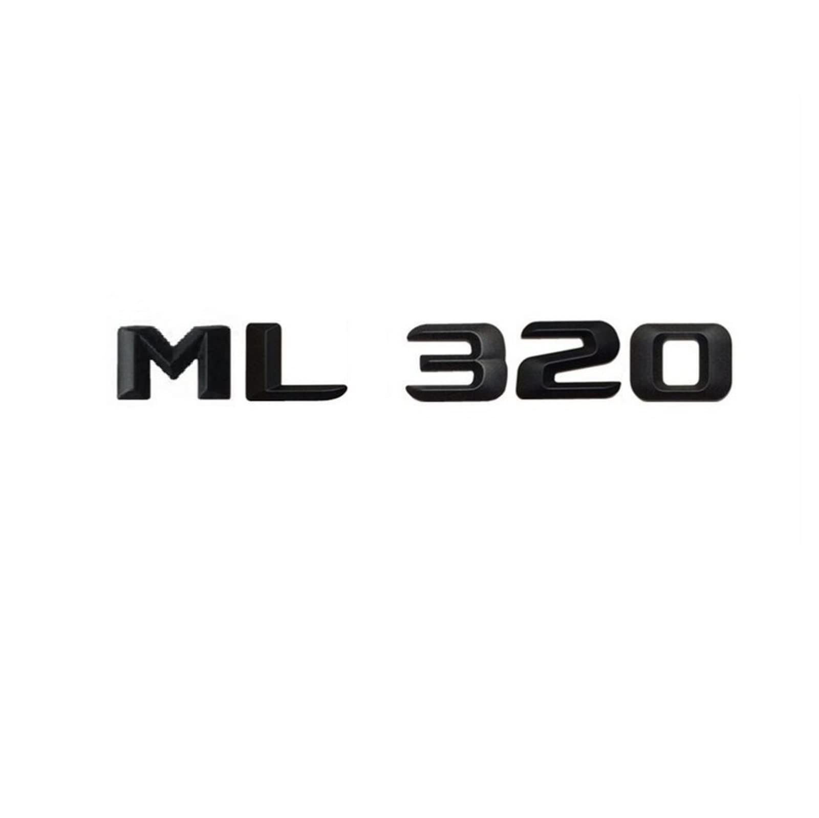 Mattschwarz ML 320 "Kofferraum hinten Buchstaben Wort Abzeichen Emblem Brief Aufkleber Aufkleber passend for Mercedes Benz ML Klasse ML320 Mattschwarz ML 320 "Kofferraum hinten Buchstaben Wort Abzeichen Emblem Brief Aufkleber Aufkleber passend for Mercedes Benz ML Klasse ML320 von KARFRI