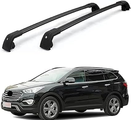 Dachträger Für Hyundai Grand Santa Fe SUV 2013-2022, Auto Dachreling Rack Gepäck Träger Bars Querträger Dachfahrradträger Autoteile von KAROB