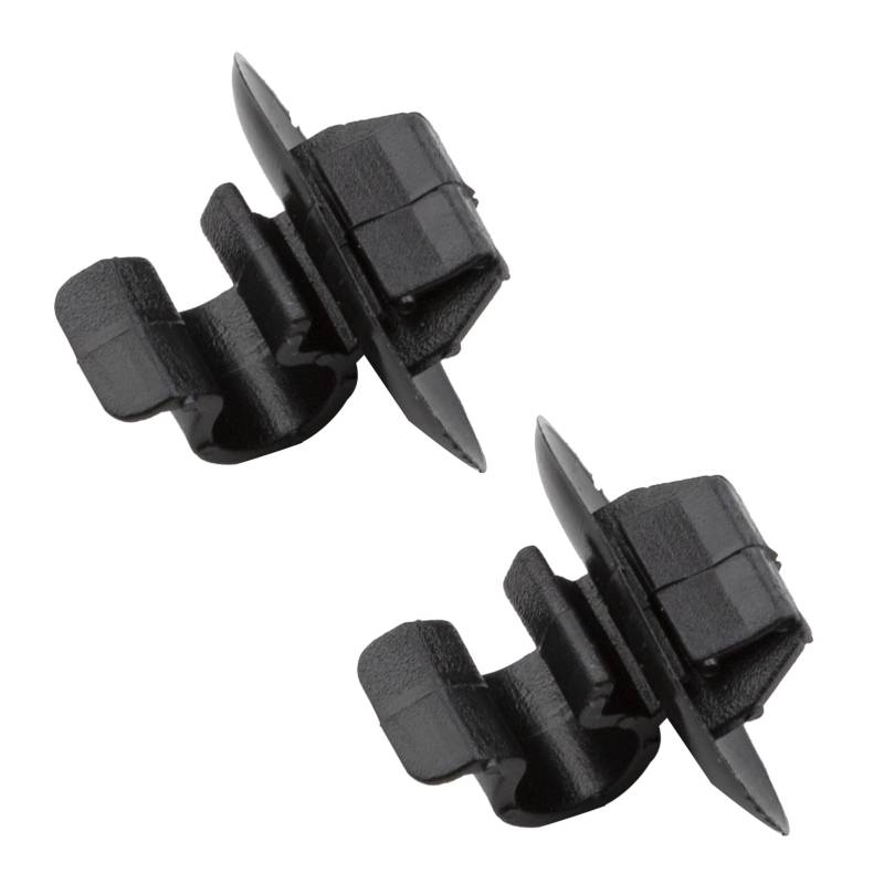 KASturbo 2 Stück Motorhauben-Stangenstütze, Stütz-Clip, Klemmhalter, Schwarz, Kunststoff, für C2, C3, C4, C5, 106, 206, 306, 3008, 407, Partner B9, vorne von KASturrboo