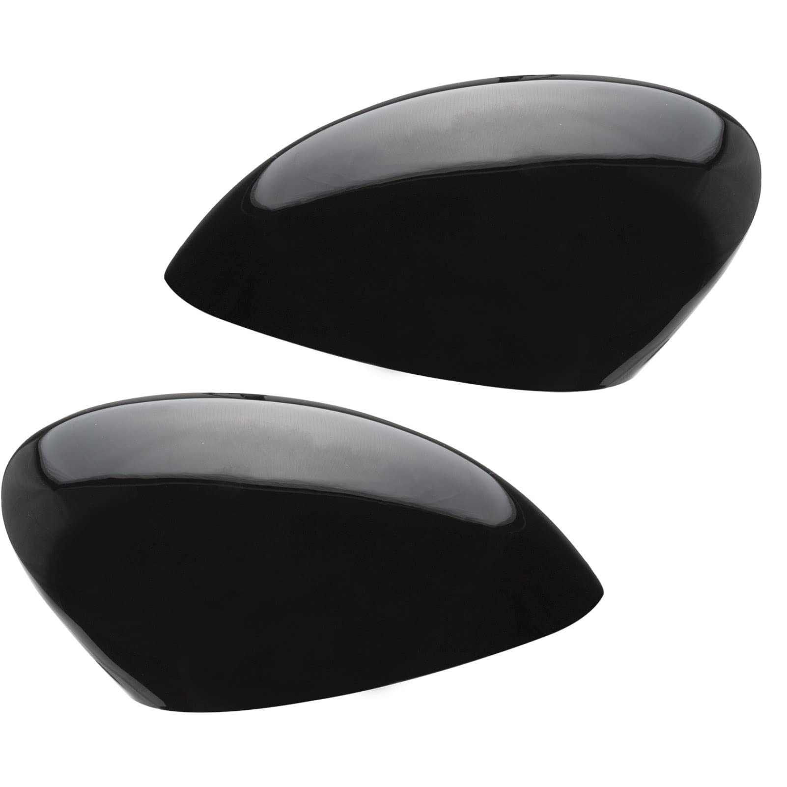 KASturbo Außenspiegel Abdeckung Rückspiegel Kappe passend für Fiesta MK7 2008-2017 Glänzend schwarz von KASturrboo