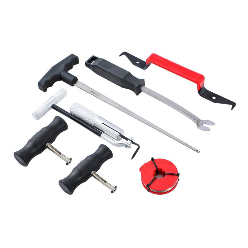 KATSU Tools 7X Windschutzscheiben Ausbau Werkzeugset, Klebeschneider für Kfz 405766 von KATSU Tools