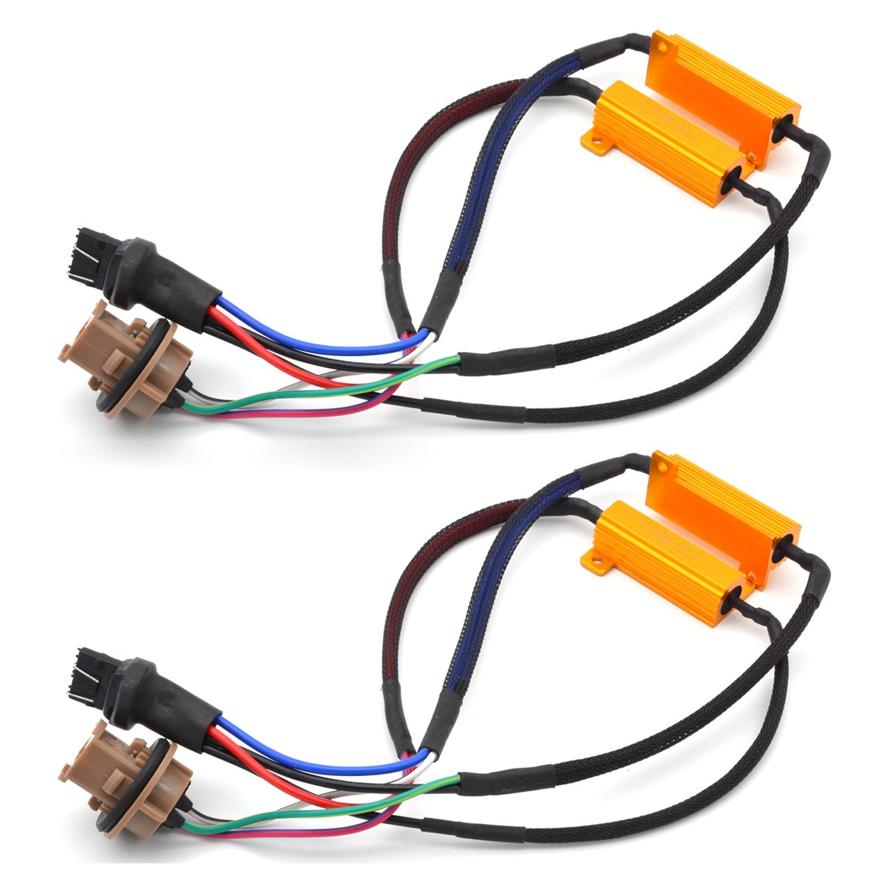 KATUR 2 Stück 50 W 8 Ohm 7443 7444NA LED Lastwiderstände – Fix LED Leuchtmittel schnelles Hyper Flash für LED Blinker Blinklicht oder LED Kennzeichenbeleuchtung Fehler KATUR 2 Stück 50 W 8 Ohm 7443 7444NA LED Lastwiderstände – Fix LED Leuchtmittel schnelles Hyper Flash für LED Blinker Blinklicht oder LED Kennzeichenbeleuchtung Fehler von KATUR