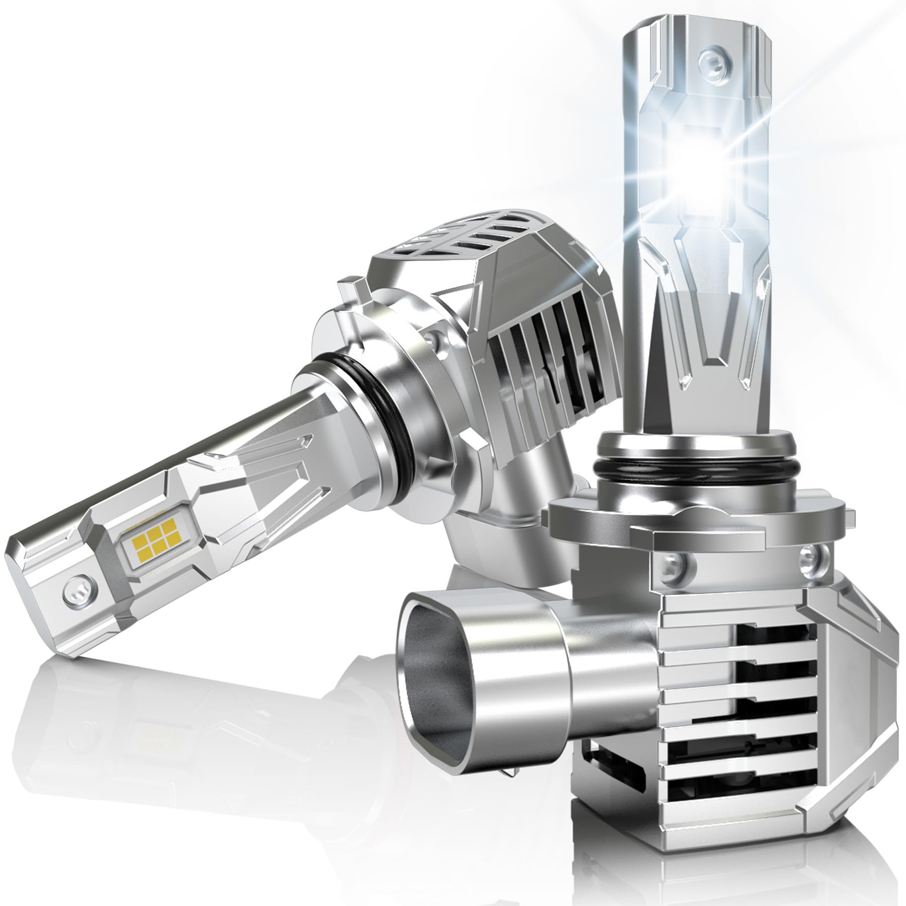 KATUR HB4 Halogen Lampen 600% Helligkeit 12V 24000LM Xenon Weiß HB4 Abblendlicht Halogen-Scheinwerferlampe 9006 Glühbirne HB4 Scheinwerferlampe (2 Stücke) von KATUR