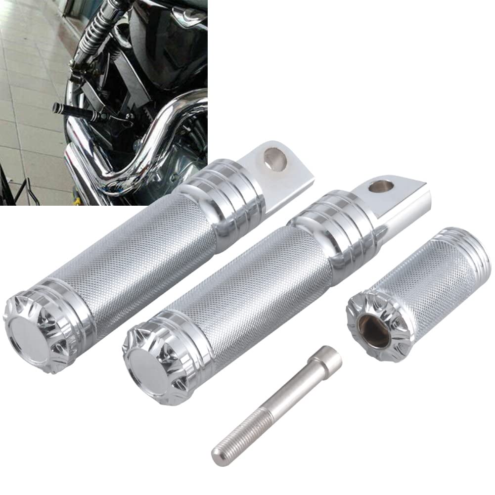 KATUR Motorrad Fußstützen CNC Aluminium Silber Fußstütze Fußstützen Fußstützen Schaltstütze für Harley Davidson Sportster XL 1200 883 Custom KATUR Motorrad Fußstützen CNC Aluminium Silber Fußstütze Fußstützen Fußstützen Schaltstütze für Harley Davidson Sportster XL 1200 883 Custom von KATUR