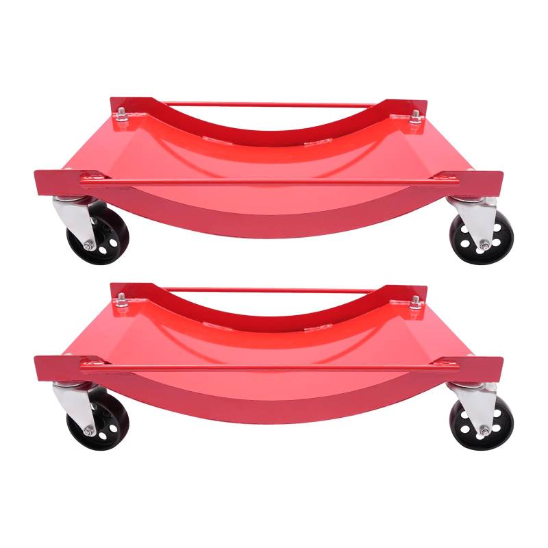 2er Set Fahrzeug Bewegung Werkzeug Rangierhilfe, 2000 lbs Tragkraft mit Universalrädern für Autoreparaturen und Garagenorganisation von KAUITOPU
