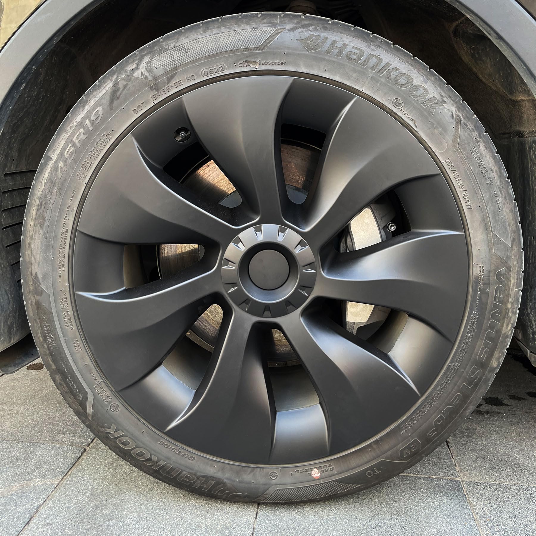 KAVANIC 4PCS Model Y Radabdeckung 19 Zoll Cyclone Style Matt Schwarz Tesla Model Y Radkappen für 2020-2023 Model Y Radkappen Ersatz Unterstützung Logo Symmetry Design KAVANIC 4PCS Model Y Radabdeckung 19 Zoll Cyclone Style Matt Schwarz Tesla Model Y Radkappen für 2020-2023 Model Y Radkappen Ersatz Unterstützung Logo Symmetry Design von KAVANIC