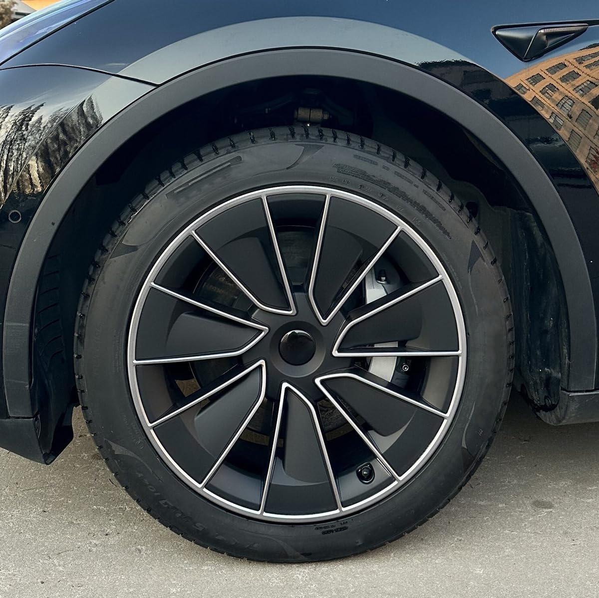KAVANIC passend für Tesla Model Y Radkappen19 Zoll, Silber/Schwarz 4 Stück Model Y Radkappen Tesla-Radkappen Model Y Vollfelgenabdeckungen für 2020–2024, Zubehör KAVANIC passend für Tesla Model Y Radkappen19 Zoll, Silber/Schwarz 4 Stück Model Y Radkappen Tesla-Radkappen Model Y Vollfelgenabdeckungen für 2020–2024, Zubehör von KAVANIC