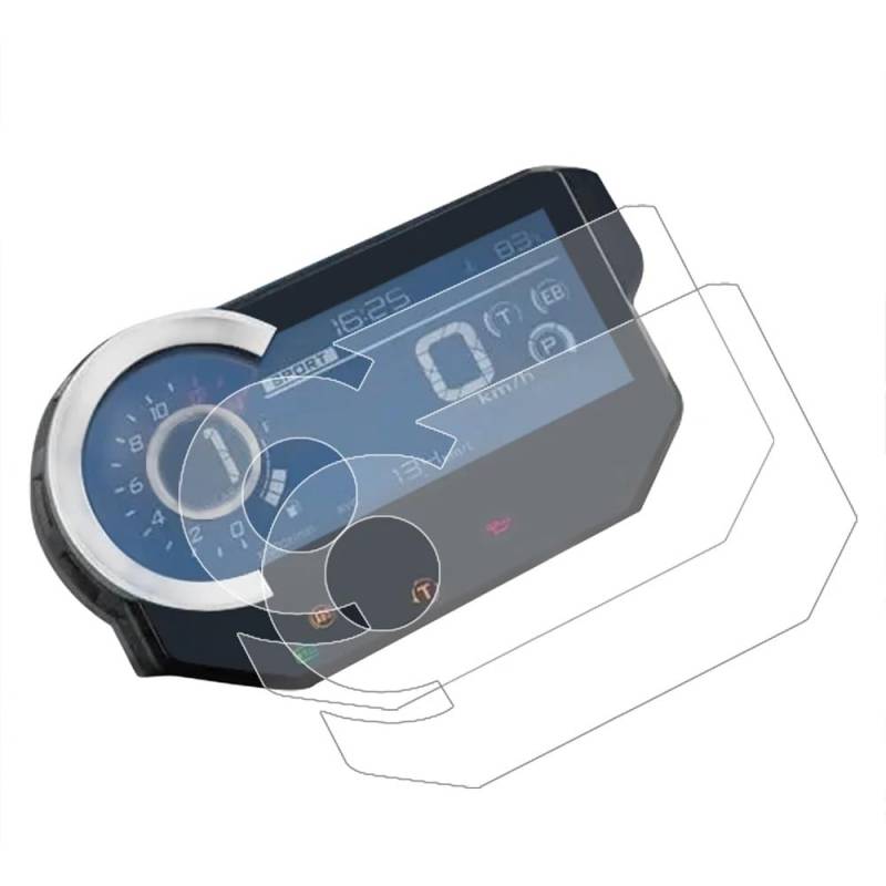 KAVSY CB1000R Motorrad Instrument Film Tacho Film Screen Protector Für CB1000R CB 1000R CB 1000 R 2018 2019 2020 2021(4 pcs) von KAVSY
