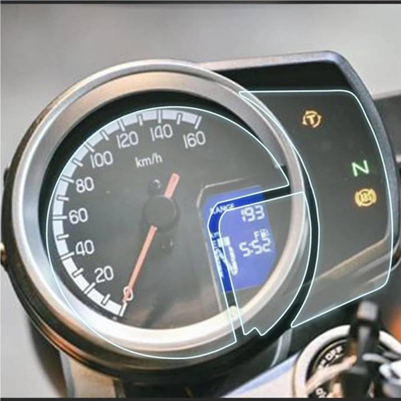 KAVSY Für CB350 2021 H'ness CB350 Motorradcluster Scratch Protection Film Screen Protector Accessoires(4 PCS) von KAVSY
