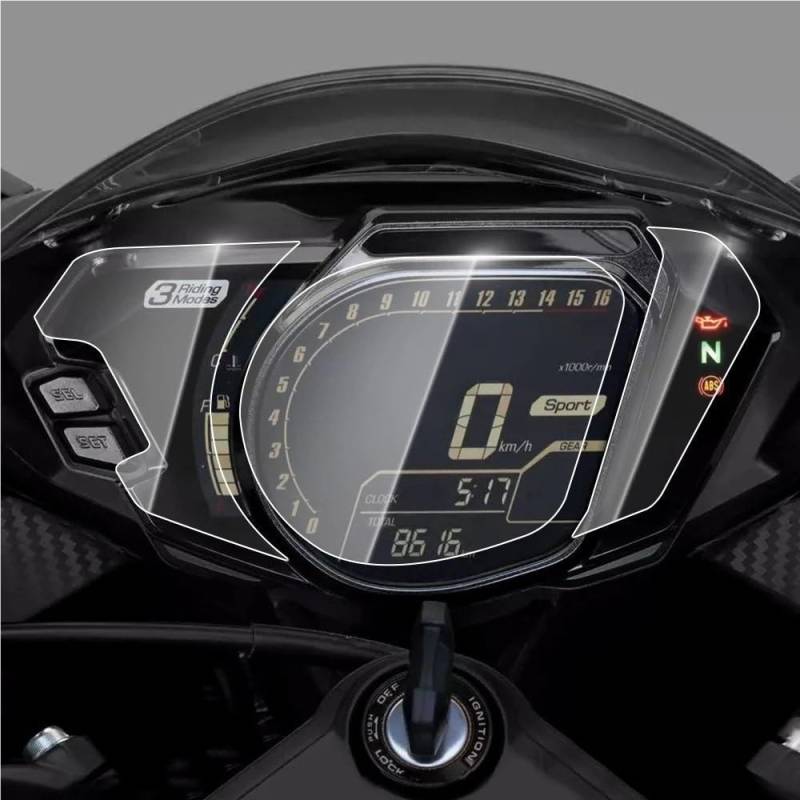 KAVSY Für CBR250RR CBR 250RR 2017-2022 Motorrad Cluster Scratch Schutz Film Instrument Dashboard Abdeckung Schutz TPU Aufkleber(2pcs) von KAVSY